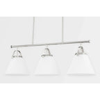 Applique murale Aldridge à 3 lumières avec abat-jour blanc