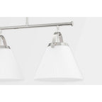 Applique murale Aldridge à 3 lumières avec abat-jour blanc