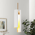 Suspension LED moderne en laiton doré noir à une lumière pour îlot de cuisine - 3 x 3 x 14,3