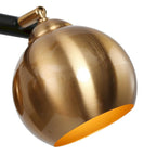 Lustre linéaire moderne à 6 lumières noir et or, style glamour, en métal, idéal pour une salle à manger - L31 x l5,5 x H13,5