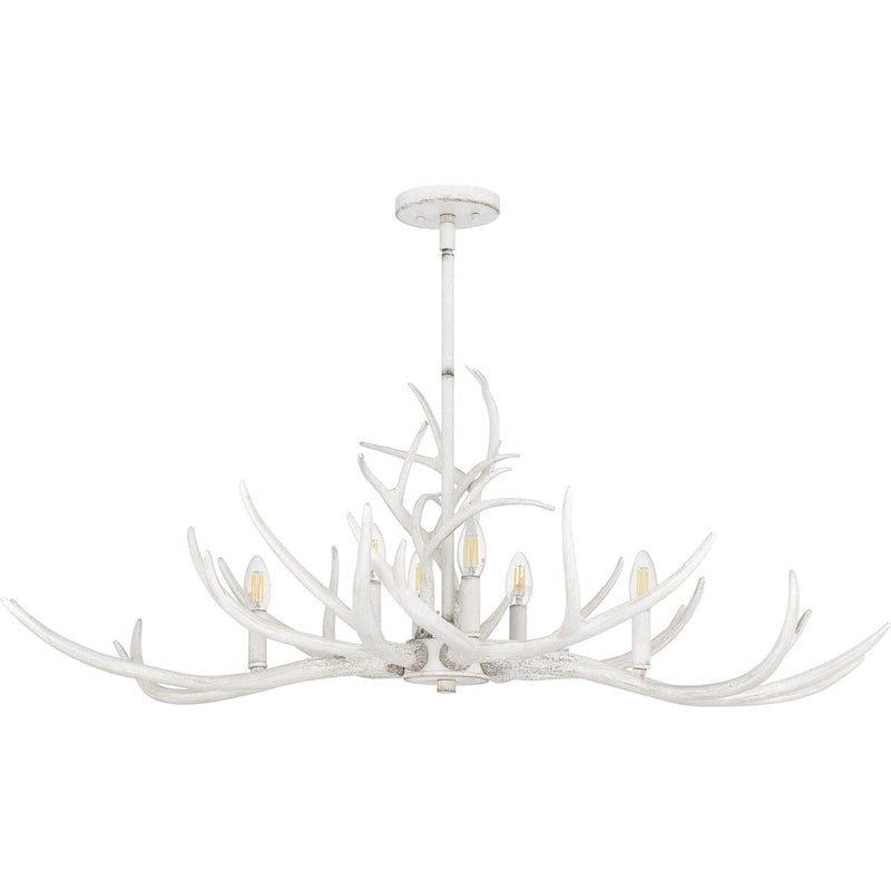 Brosh 6-Light Antique White Island Light