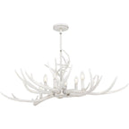Applique murale Brosh à 6 lumières, blanc antique, pour îlot central
