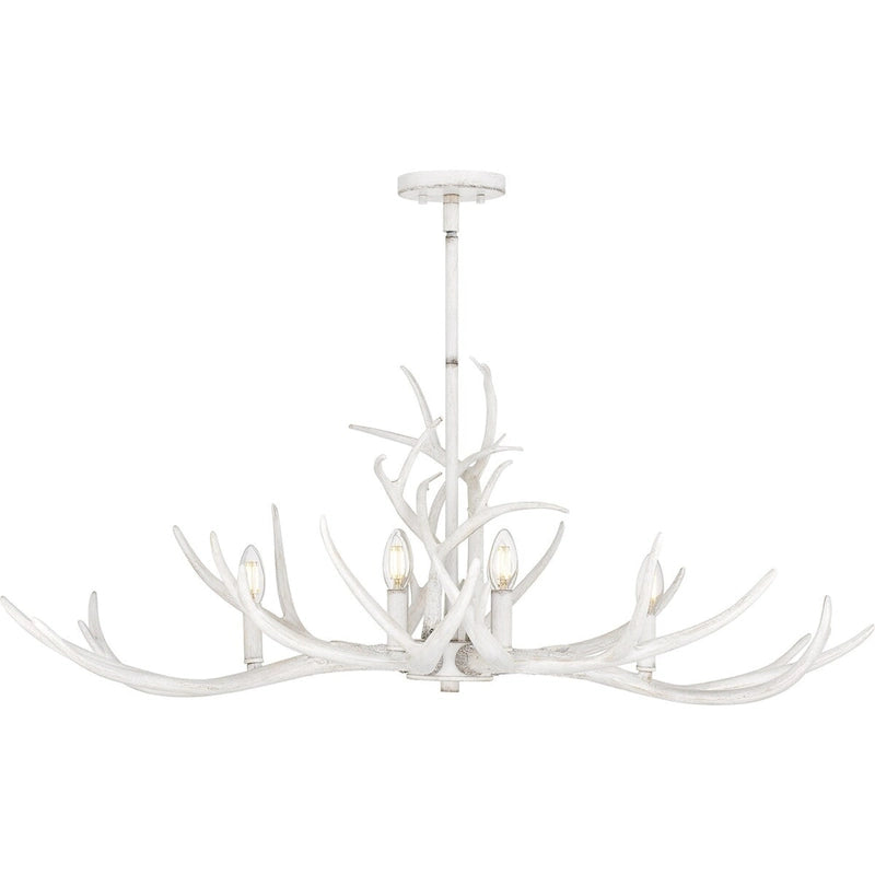 Applique murale Brosh à 6 lumières, blanc antique, pour îlot central