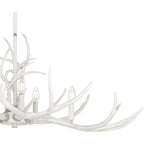 Applique murale Brosh à 6 lumières, blanc antique, pour îlot central