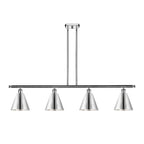 Luminaire suspendu Ballston Cone d'Innovations Lighting - 4 lampes, tige de 48 pouces