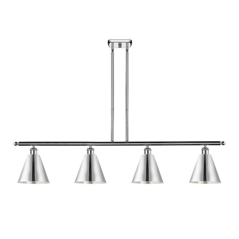 Luminaire suspendu Ballston Cone d'Innovations Lighting - 4 lampes, tige de 48 pouces