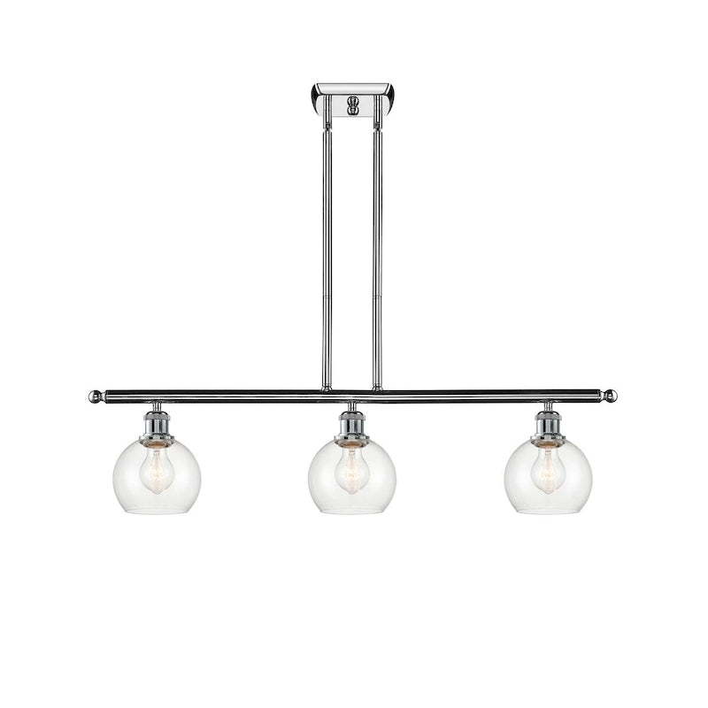 Luminaire îlot Innovations Lighting Athens à 3 lumières et 36 pouces - 6 abat-jour