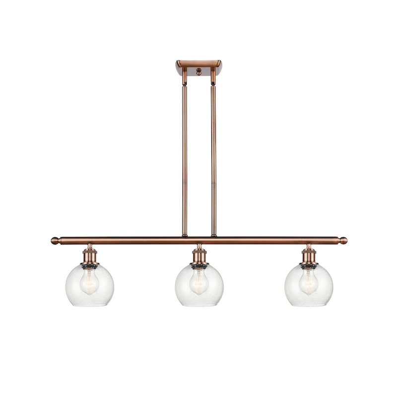 Luminaire îlot Innovations Lighting Athens à 3 lumières et 36 pouces - 6 abat-jour