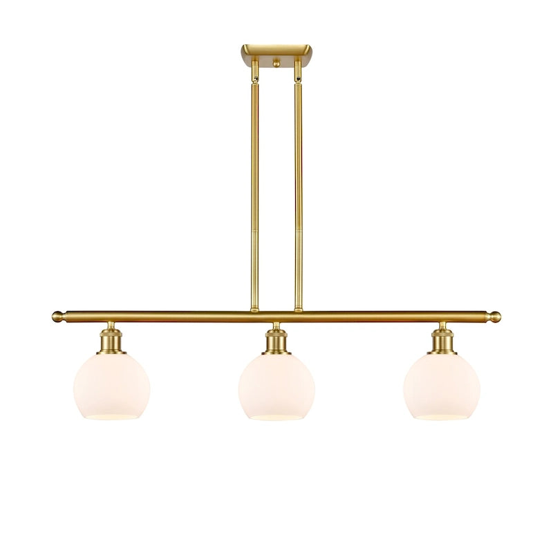 Luminaire îlot Innovations Lighting Athens à 3 lumières et 36 pouces - 6 abat-jour