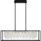 Éclairage îlot à DEL intégré Brillance noir mat