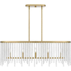 Applique murale Apelle à 5 lumières en laiton vieilli pour îlot central