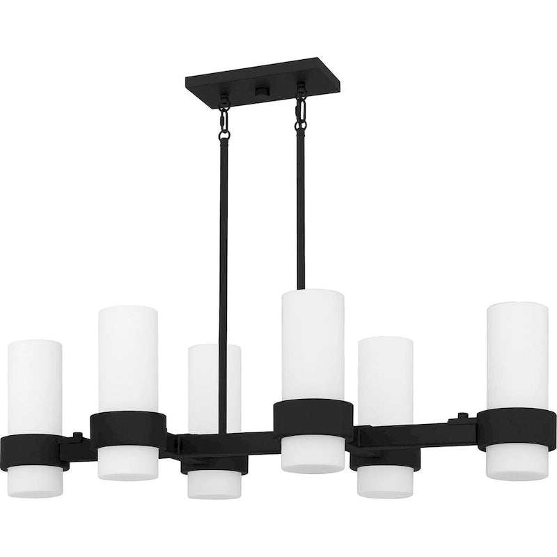 Kimora 6-Light Matte Black Island Light