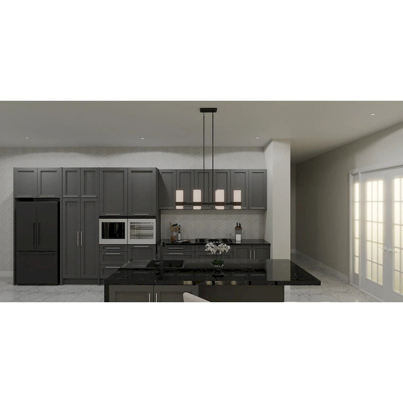 Kimora 6-Light Noir mat îlot