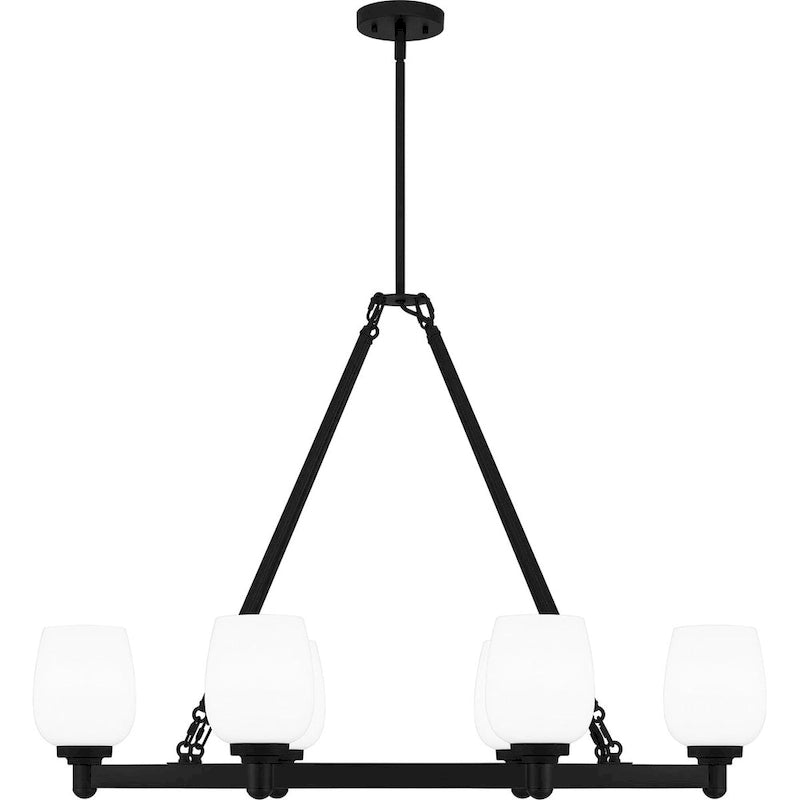 Penning 6-Light Matte Black Island Light