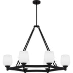 Penning 6-Light Matte Black Island Light