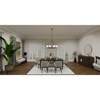 Penning 6-Light Matte Black Island Light