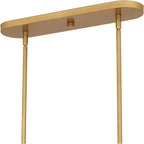 Applique murale spirale dorée à 5 lumières pour îlot de lumière