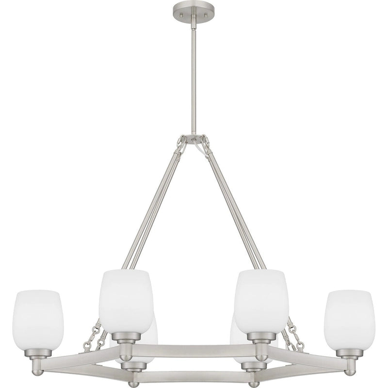 Penning 6-Light Brushed Nickel Island Light