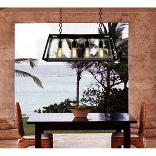 Lampe Edison à 4 lumières de l'Île de Tiffany's Warehouse