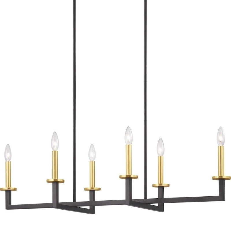 Blakely Collection 6-Light Graphite Modern Chandelier Light