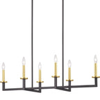 Blakely Collection 6-Light Graphite Modern Chandelier Light