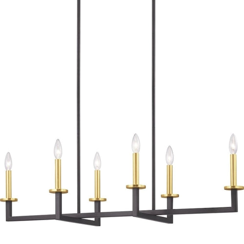 Blakely Collection 6-Light Graphite Modern Chandelier Light