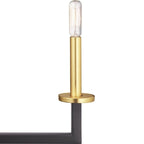 Lustre moderne à 6 lumières en graphite de la collection Blakely