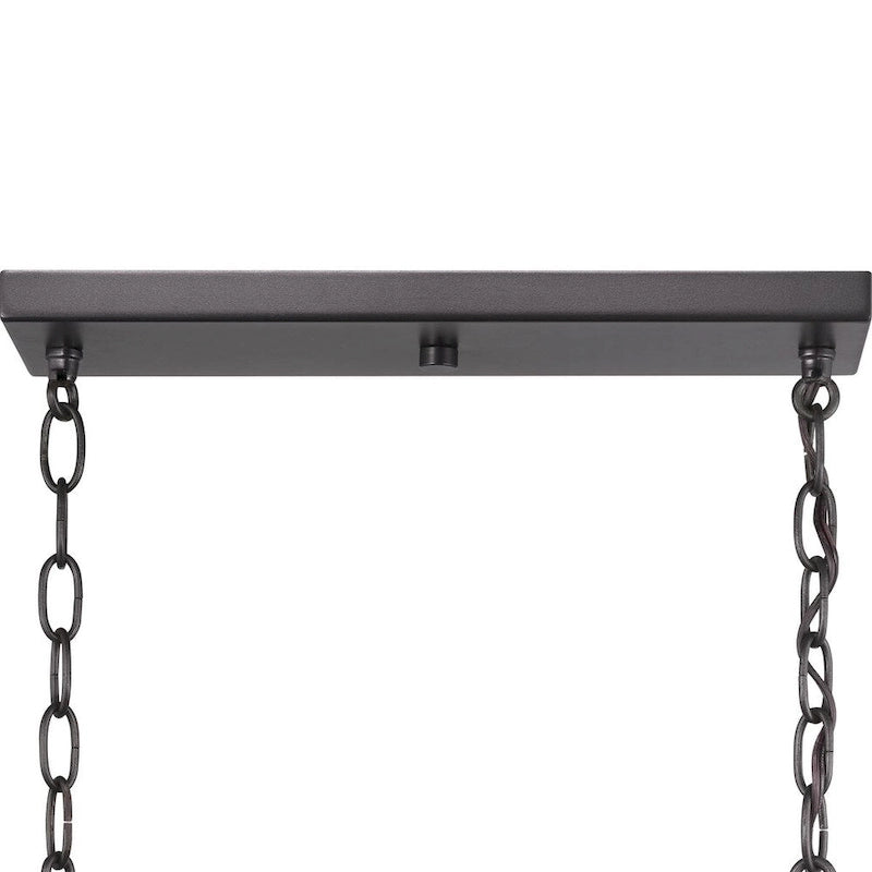 Lustre moderne à 6 lumières en graphite de la collection Blakely