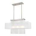 Livex Lighting 3-Light Linear Chandelier, 41143-91 - 30 L x 10 W x 26 -55 Adj. H