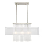 Lustre linéaire à 3 lumières Livex Lighting, 41143-91 - 30 cm L x 10 cm l x 26 cm H réglable