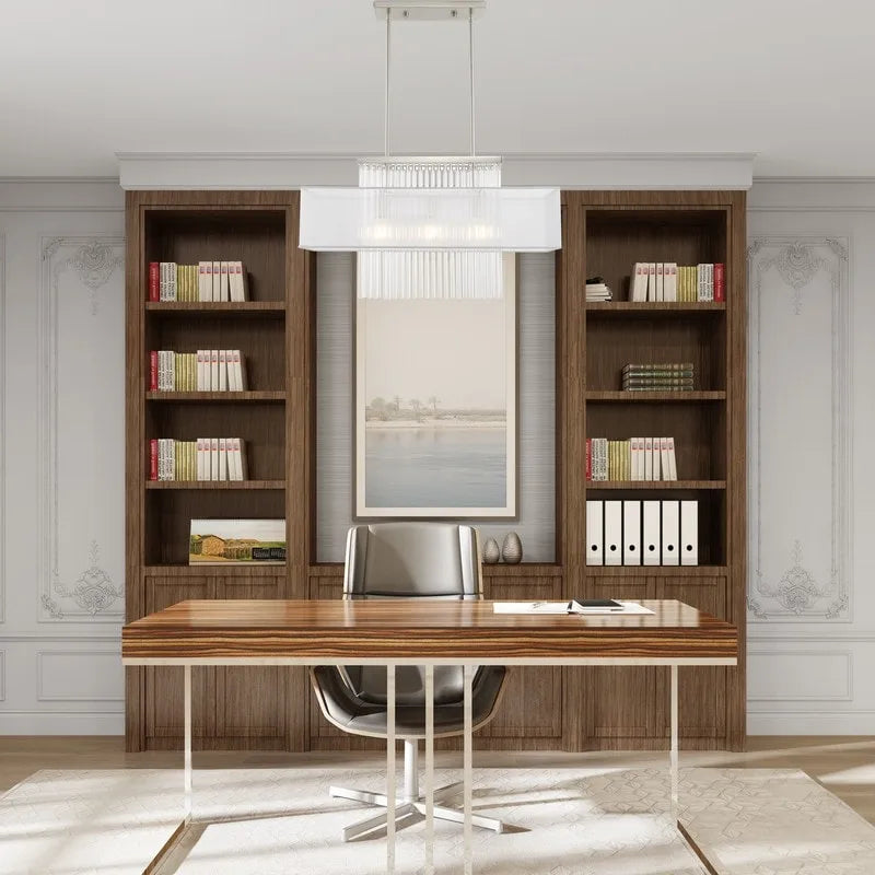 Lustre linéaire à 3 lumières Livex Lighting, 41143-91 - 30 cm L x 10 cm l x 26 cm H réglable