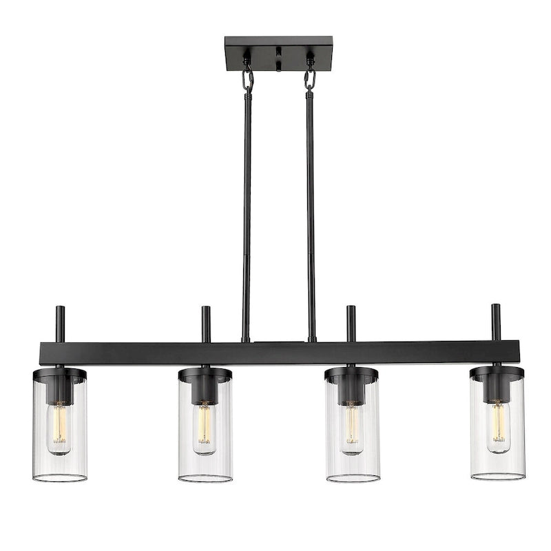 Copper Grove Luminaire suspendu linéaire à 4 lumières DeBruy