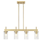 Copper Grove Luminaire suspendu linéaire à 4 lumières DeBruy