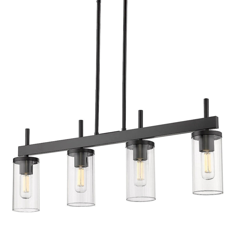 Copper Grove Luminaire suspendu linéaire à 4 lumières DeBruy