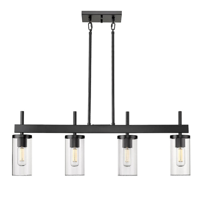 Copper Grove Luminaire suspendu linéaire à 4 lumières DeBruy