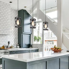 Deun Modern Industrial 1-Light Cylinder Pendant Light for Kitchen Island - D 6  x H 11 