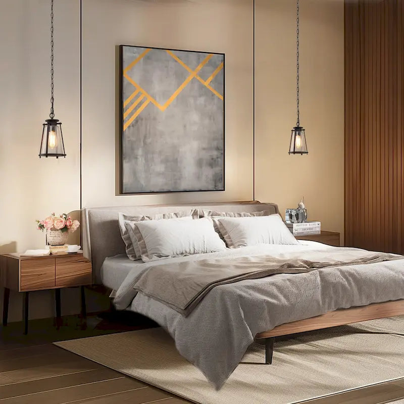 Suspension moderne en métal et verre à une lumière, réglable, pour îlot de cuisine ou salle à manger