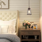 Suspension moderne en métal et verre à une lumière, réglable, pour îlot de cuisine ou salle à manger