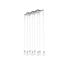 Edison 8-light Linear Pendant - Silver