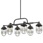 Carbon Loft Barton Linear Black Steel Pendant Light