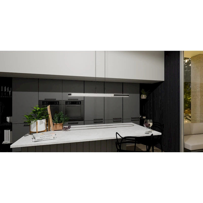 Éclairage d'îlot Mira à DEL intégrée noir mat