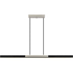 Éclairage îlot à DEL intégré Colter en nickel brossé