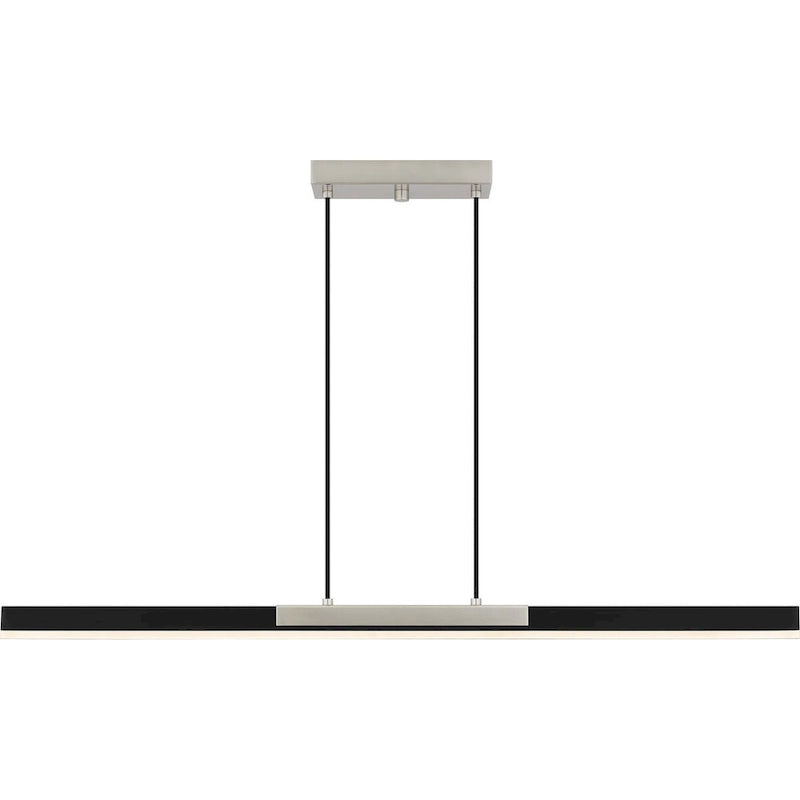 Éclairage îlot à DEL intégré Colter en nickel brossé