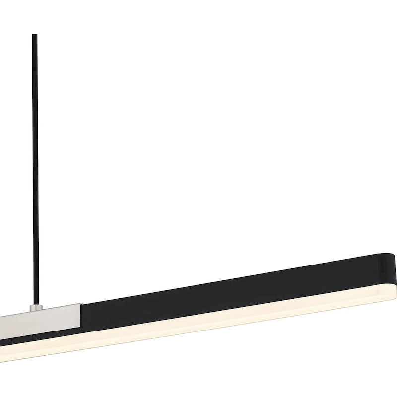 Éclairage îlot à DEL intégré Colter en nickel brossé