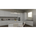 Éclairage îlot à DEL intégré Colter en nickel brossé