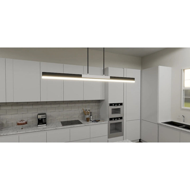 Éclairage îlot à DEL intégré Colter en nickel brossé