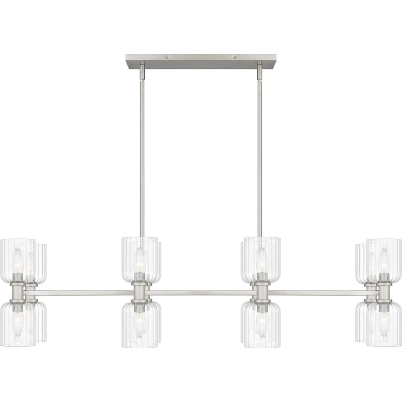 Ramada 16-Light Brushed Nickel Island Light